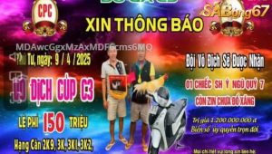 Giải vô địch cúp CPC3 9/4/2025